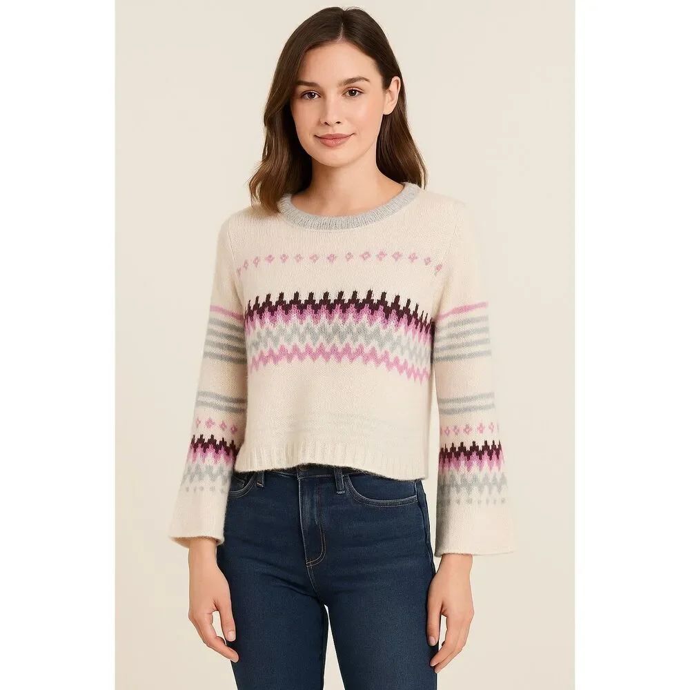 Solutions size L Fair Isle oversized casual sweater